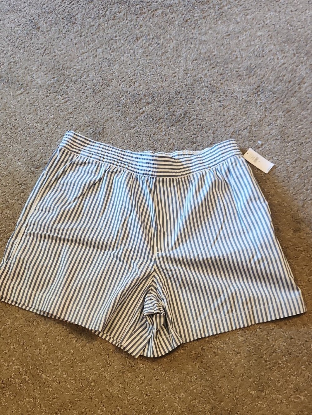 GAP Blue and White Striped Women's Shorts - Picture 8 of 8